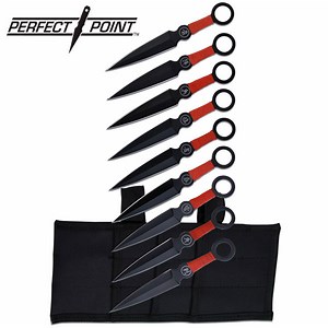 9pc Perfect Point Kunai Throwing Knife Set | Knifewarehouse