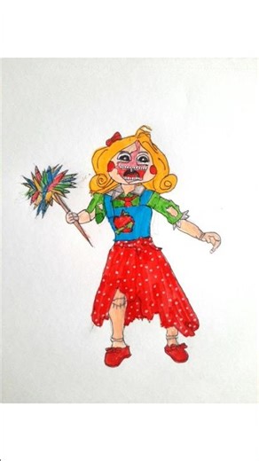 drawing miss delight 👩🏽‍🦰✏ #drawing #poppyplaytime #missdelight #howtodraw #art #trending #sketch