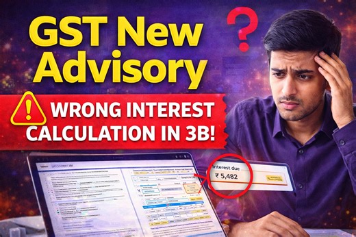 GST Advisory on wrong interest calculation in GSTR-3B - Tax Updates