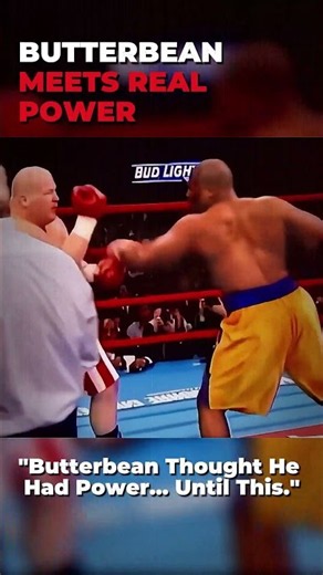 🔴Butterbean Thought He Had Power.. UNTILL HE MEETS REAL POWER.. #boxing