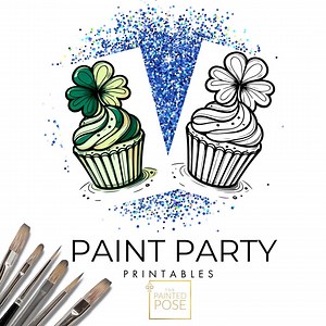 Clover Cupcake Coloring Page, St. Patrick's Day Printable (digital Download) - Etsy UK