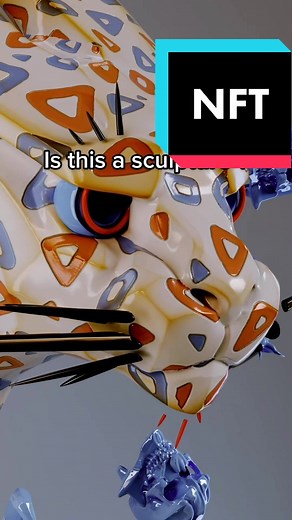 Exploring a Colorful Abstract Sculpture NFT