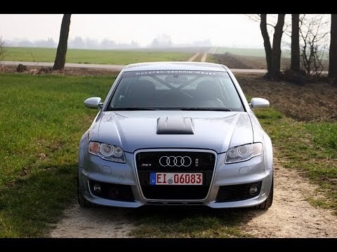 MTM Supercharged B7 Audi RS4 Clubsport! Launch, 8250 RPM, Crazy Insane sound!