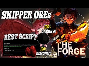 ⛏️ INSANE SCRIPT FOR THE FORGE | AUTO-SKIP OREs | INVISIBLE FARM 🫥 | KILL MOBS | SCRIPT FOR ROBLOX