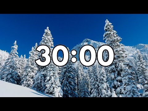 30 Minute Winter Countdown Timer With Relaxing Music ❄️🎶