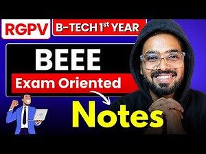 Basic Electrical and Electronics Engineering (BEEE) Notes for Semester Exams | RGPV B.Tech 1st Year