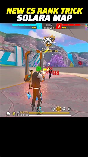 New CS Rank Tips Solara Map 🔥 Win Every Match | Free Fire Solara Map Hidden Places & Strategy