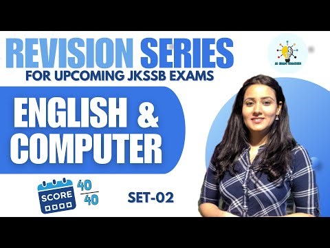 40/40 - REVISION SERIES- ENGLISH & COMPUTER II FOR JKSSB EXAMS II SET- 4