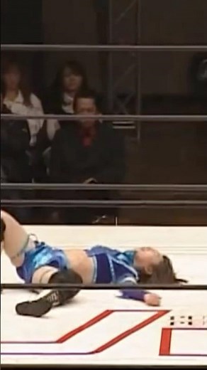 【女子プロレス】トップロープからダイビングフットスタンプ【永島千佳世】【日向あずみ】【JWP-CLIMAX 2008】#玉川ボール #shorts