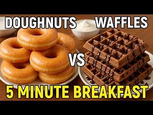 Classic Glazed Doughnuts vs Chocolate Waffles – Breakfast Recipe Battle
