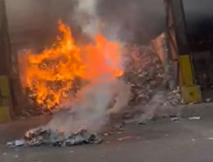 Exploding vape thought to have caused second fire in six months at Aldridge waste facility