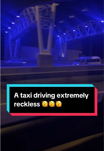 Reckless Taxi Driver on South African Highway
