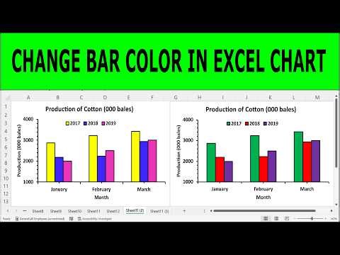 How to Change Bar Chart Colour in Excel (Multiple Bar or Column Graph)