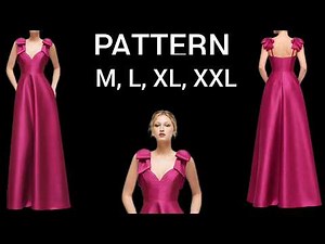 "Pattern Making for Evening Dresses:✂️ Step-by-Step Guide to Designing a Stunning Gown✅️"