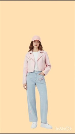 How to Style a Pink Denim Jacket | Casual Pastel Outfit Inspo 2026#softgirl #cleangirl