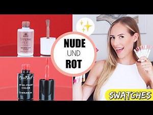 Gellack SWATCHES (Nude & Rot) | Nails »Lalalunia«
