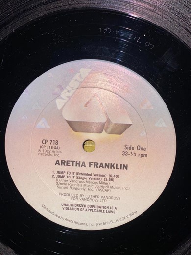 Aretha Franklin – “Jump To It (12” Version)” (1982) Released in 1982, “Jump To It” marked a powerful comeback moment for the Queen of Soul, introducing Aretha Franklin to a new generation of dancefloor and R&B fans. Produced by Luther Vandross, the 12-inch version expanded the groove, turning the song into a club-ready blend of post-disco, funk, and early ’80s R&B. Driven by a rubber-band bassline, crisp synths, and Aretha’s unmistakable vocals, the track balanced modern dance energy with classi