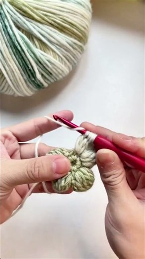Handmade Crochet Puff Flower