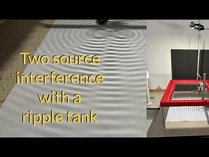 Two source interference with a ripple tank demonstration