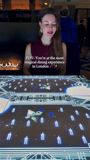 POV: You’re at the most magical dining experience in London 🗝️✨⁣ ⁣ If you’re looking for one of London’s most mesmerising dining experiences, let me introduce you to the Magic Table at the stunning Park Hyatt London River Thames.⁣ ⁣ Imagine sitting down to dinner… and suddenly the entire table comes alive. ⁣ Through immersive projection mapping, your plate, cutlery, and the surface beneath you transform into a moving story.⁣ ⁣ Every course becomes a little performance, blending fine dining with
