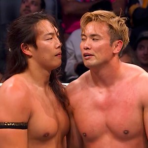 591K views · 12K reactions | Kazuchika Okada and Konosuke Takeshita went strike-for-strike at #AEWAllOut, leaving tensions boiling after the bell!  Did you miss #AEWAllOut? You can still order it on HBO MAX! | All Elite Wrestling | Facebook