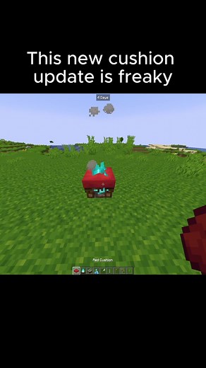 Minecraft’s best update ⛏️ #minecraft #cushion #gaming #viralvideos | how to get cushion in minecraft