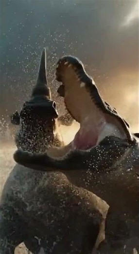 Rhinoceros vs Alligator 🦏🐊 | River Fight