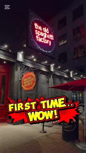 Our First Time at the Old Spaghetti Factory! 🍝😍 #Toronto #OldSpaghettiFactory #TorontoFood #Travel