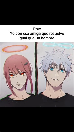 JovsPeep | Best duo #jjk #csm #satorugojo #makima #animeme #amigos #amiga #jovspeep #funkslowed | Instagram