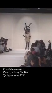 1.4K views · 15 reactions | Yves Saint Laurent - Runway - Ready To Wear Spring/Summer 1990 | Runwaymodel | Facebook