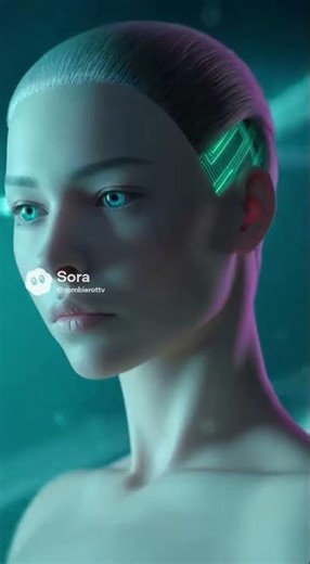 A Beautiful Android in a Cyberpunk World #fypシ゚viral #ai #fypシ #fyp #sora2 #fypage #fypyoutube
