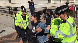 Saffiyah Khan separated from the EDL in Birmingham