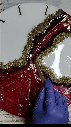 How to make epoxy resin wall clock | DIY | resin clock #resinthemes