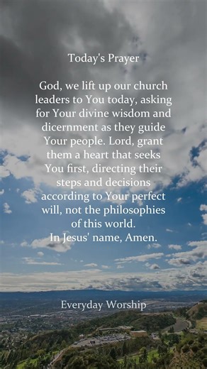Prayer for Church Leaders
