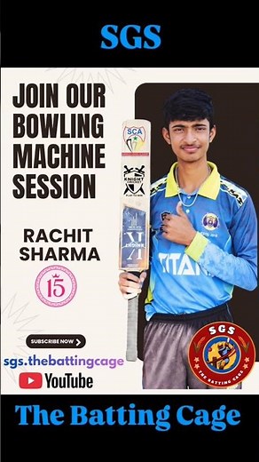 Rachit Sharma Bowling Machine Session With SGS