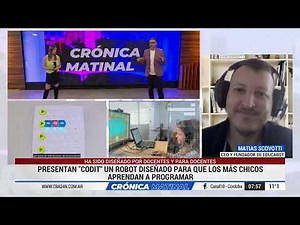 Educabot lanzó CODIT, un robot diseñado para que los más chicos aprendan a programar