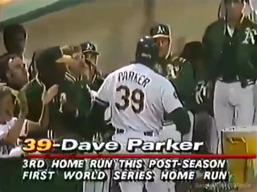 Oakland A's DH Dave Parker hits a HR vs. the San Francisco Giants in Game 1 of the 1989 World Series! (Al Michaels with the call) Happy 74th Birthday to Dave "The Cobra" Parker! #MLB #Baseball #Athletics #History | Baseball by BSmile