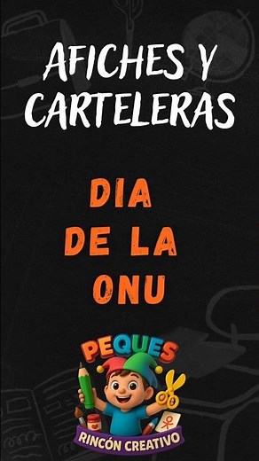 Afiches y Carteleras para el Día de la ONU | Cartel, Pancarta y Mural Escolar #afiche