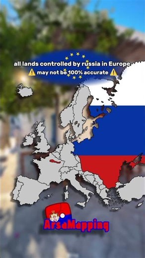all lands controlled by russia in europe #europe #russia #map #geographythroughmaps #mapping