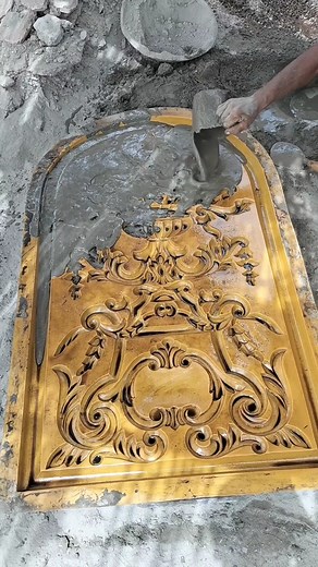 Old Man making Amazing Design Concrete Project #reels #concreet #amazing #construction | Excellent Work