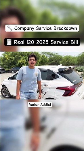Hyundai i20 2025 Service Cost 🔧 Full Breakdown with Real Bill!