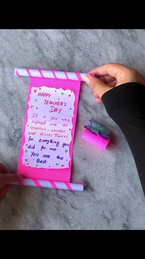 DIY Teacher's Day Royal Greeting Card Tutorial