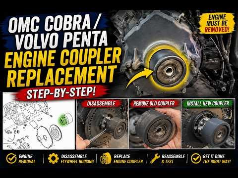 OMC Cobra / Volvo Penta Engine Coupler Replacement (Complete Step-by-Step Guide)
