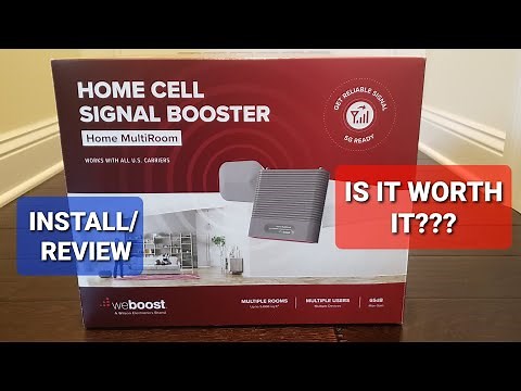 weboost home multi room cell signal booster 4G LTE how to install antenna mast model 470144 reviews