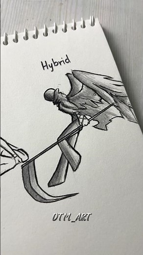 How to draw body of (Grim Reaper, Angel, Hybrid) #drawing #tutorial #stickman #fpy