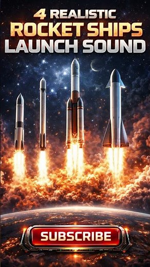 4 Different Rocket Ship Launch Sounds – Realistic SFX
