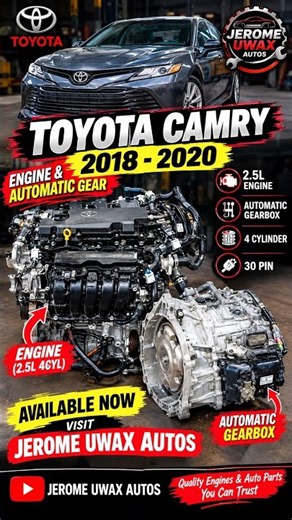 A25A TOYOTA CAMRY ENGINE 2018 2020 2025 #shorts #toyotaengine #a25