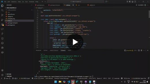 Node.js Job Market Scraper with Puppeteer | Abhay Das Gupta posted on the topic | LinkedIn