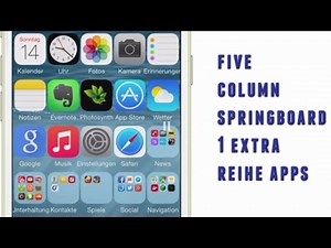 Five Column Springboard - 5 Reihen mit Apps auf dem Home Screen - Jailbreak Tweak für iPhone & Co.