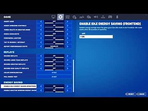 How To Manage Energy Saving & Performance Settings In Fortnite